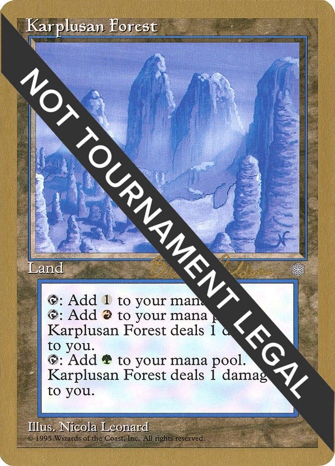 Image for Karplusan Forest - 1998 Brian Selden (ICE) [World Championship Decks] - Magic: The Gathering