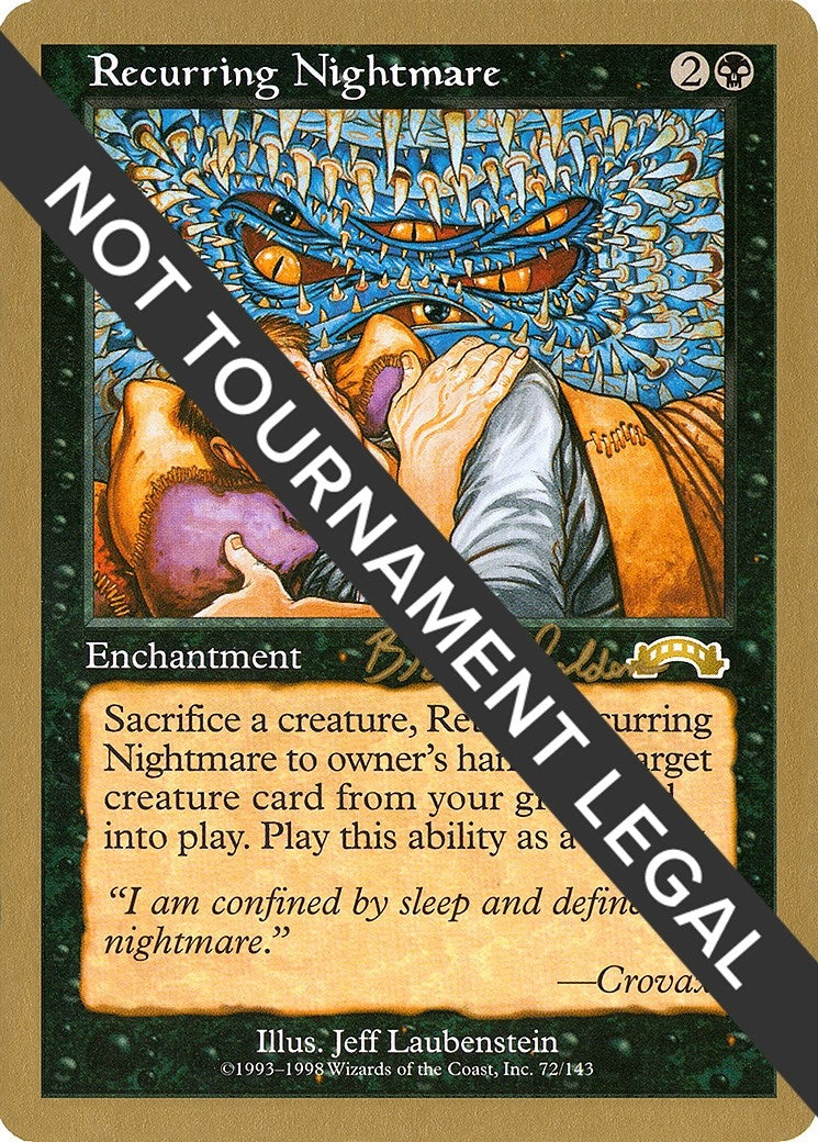 Image for Recurring Nightmare - 1998 Brian Selden (EXO) [World Championship Decks] - Magic: The Gathering