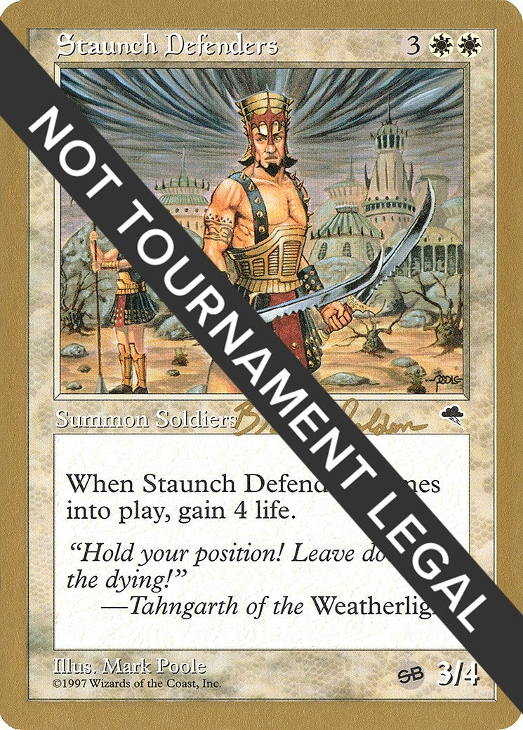 Image for Staunch Defenders - 1998 Brian Selden (TMP) (SB) [World Championship Decks] - Magic: The Gathering