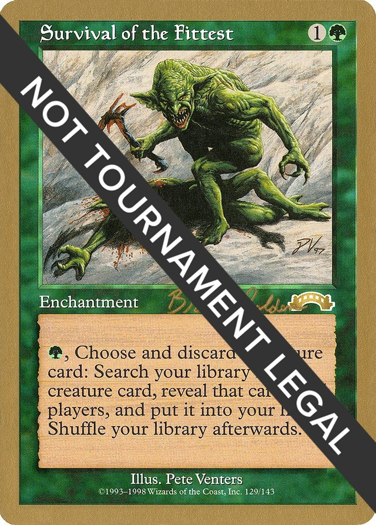 Image for Survival of the Fittest - 1998 Brian Selden (EXO) [World Championship Decks] - Magic: The Gathering