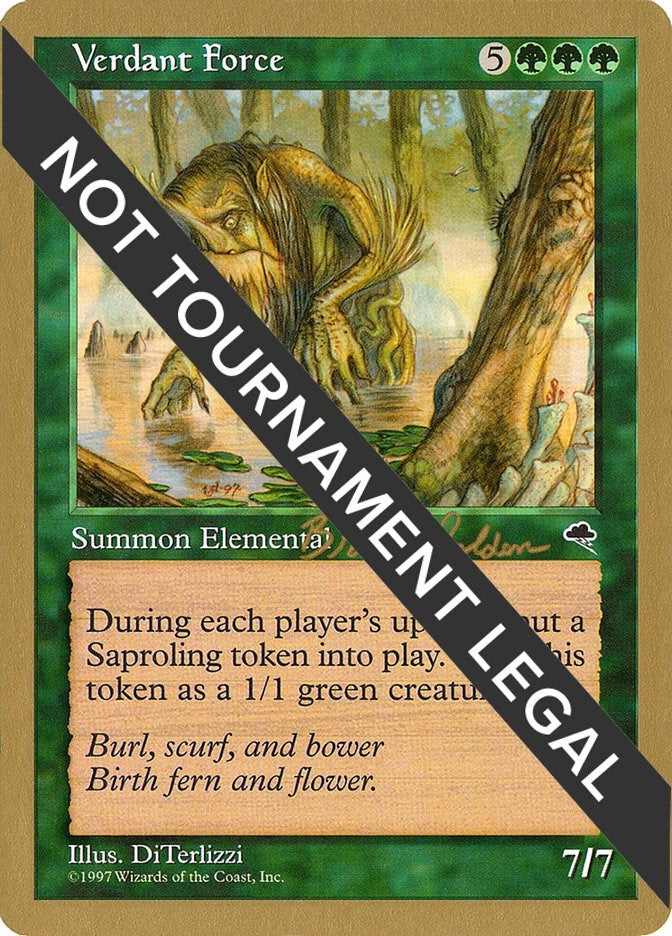 Image for Verdant Force - 1998 Brian Selden (TMP) [World Championship Decks] - Magic: The Gathering