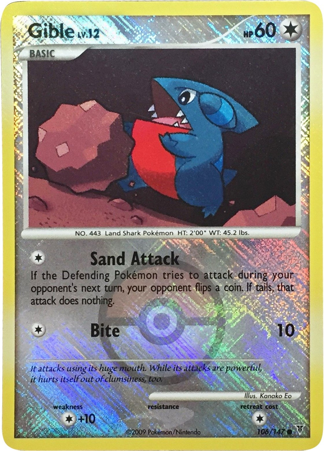 Image for Gible - 106/147 (Championship Promo) (106/147) [League & Championship Cards] - Pokemon