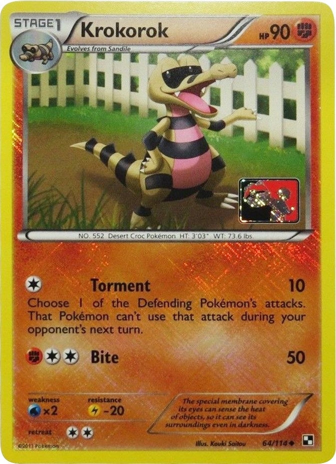 Image for Krokorok - 64/114 (League Promo) (064/114) [League & Championship Cards] - Pokemon