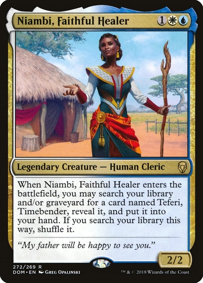 Image for Niambi, Faithful Healer (272) [Dominaria] - Magic: The Gathering