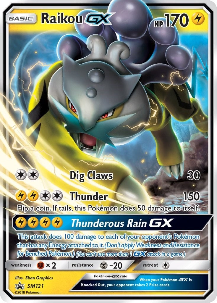 Image for Raikou GX (SM121) [SM Promos] - Pokemon