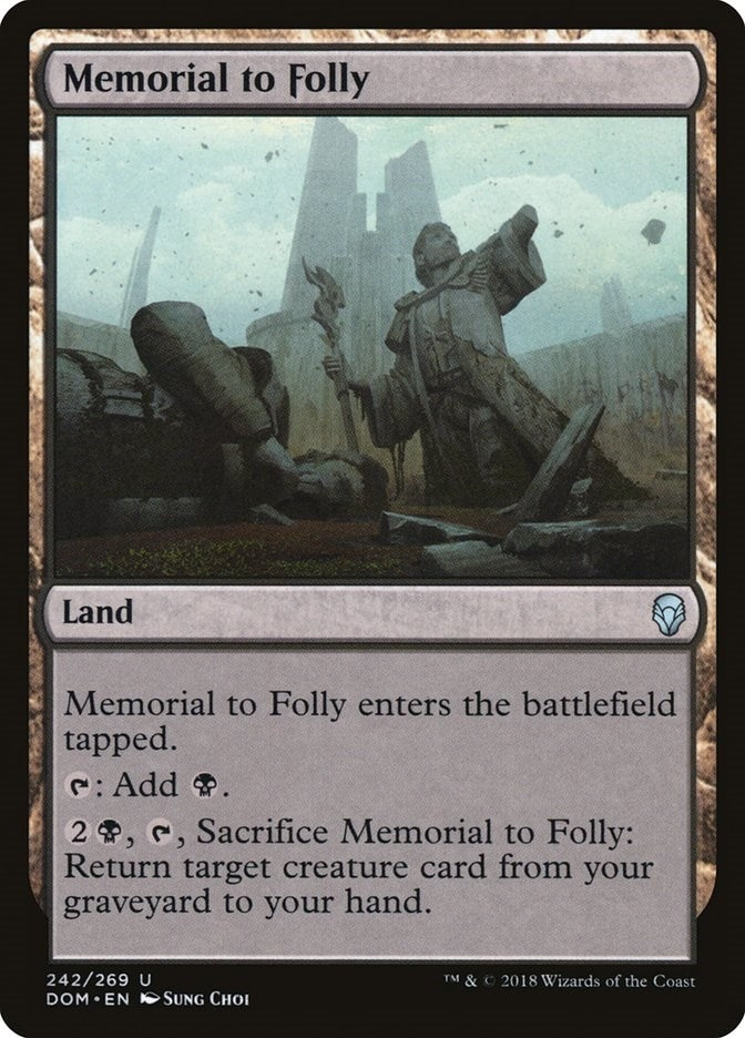 Image for Memorial to Folly (242) [Dominaria] - Magic: The Gathering