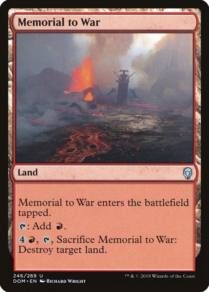 Image for Memorial to War (246) [Dominaria] - Magic: The Gathering