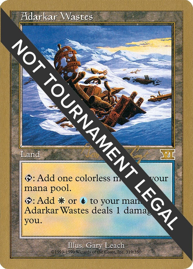 Image for Adarkar Wastes - 2000 Tom van de Logt (6ED) [World Championship Decks] - Magic: The Gathering