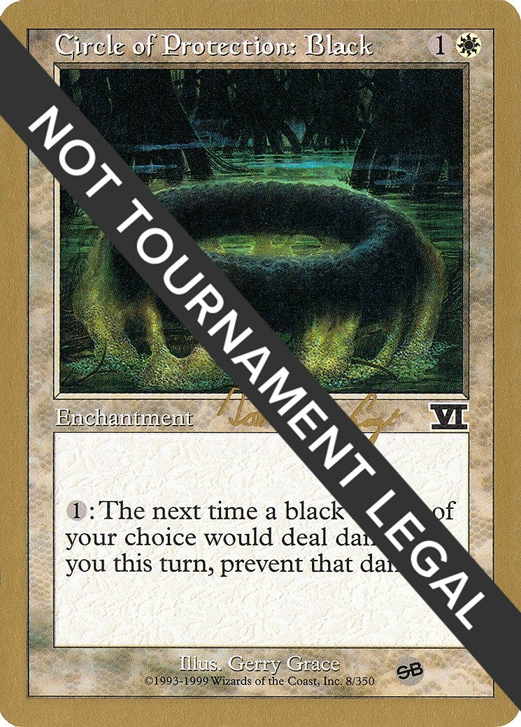 Image for Circle of Protection: Black - 2000 Tom van de Logt (6ED) (SB) [World Championship Decks] - Magic: The Gathering