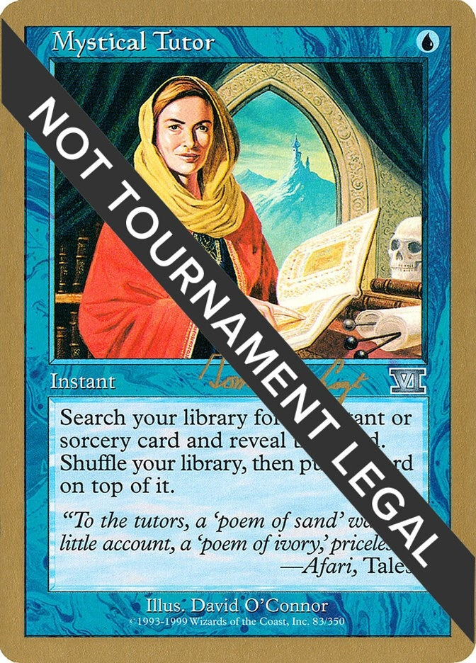 Image for Mystical Tutor - 2000 Tom van de Logt (6ED) [World Championship Decks] - Magic: The Gathering