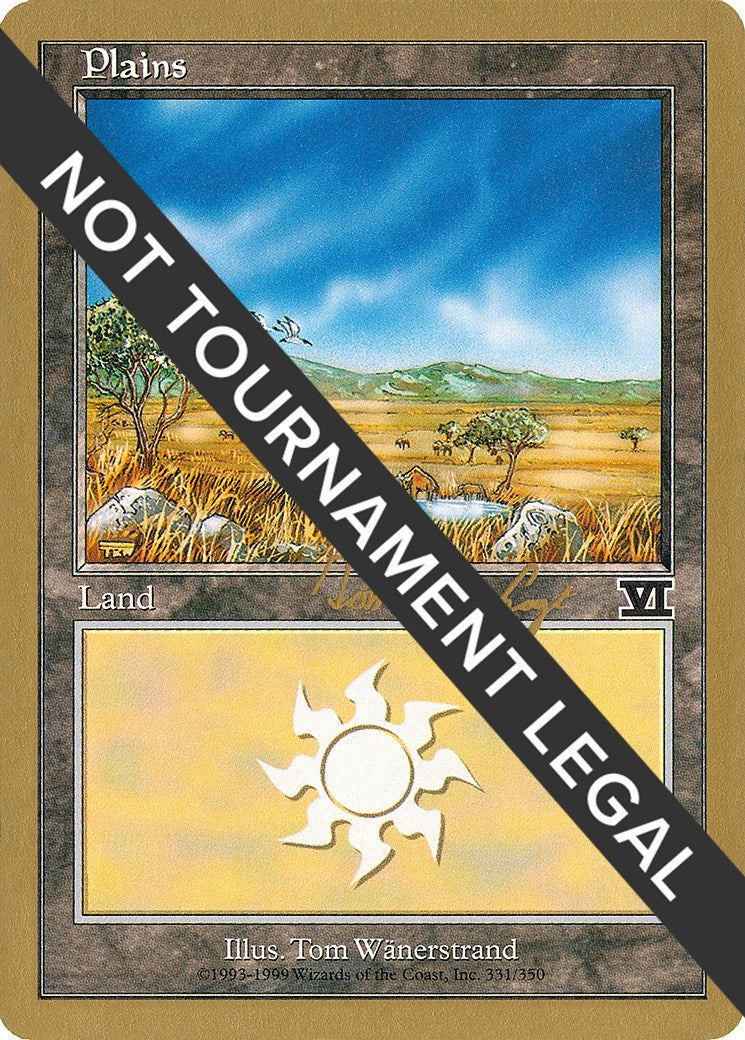 Image for Plains (331) - 2000 Tom van de Logt (6ED) [World Championship Decks] - Magic: The Gathering
