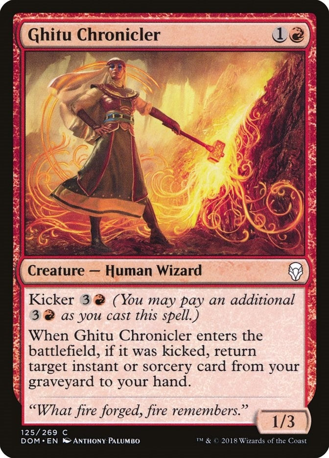 Image for Ghitu Chronicler (125) [Dominaria] - Magic: The Gathering