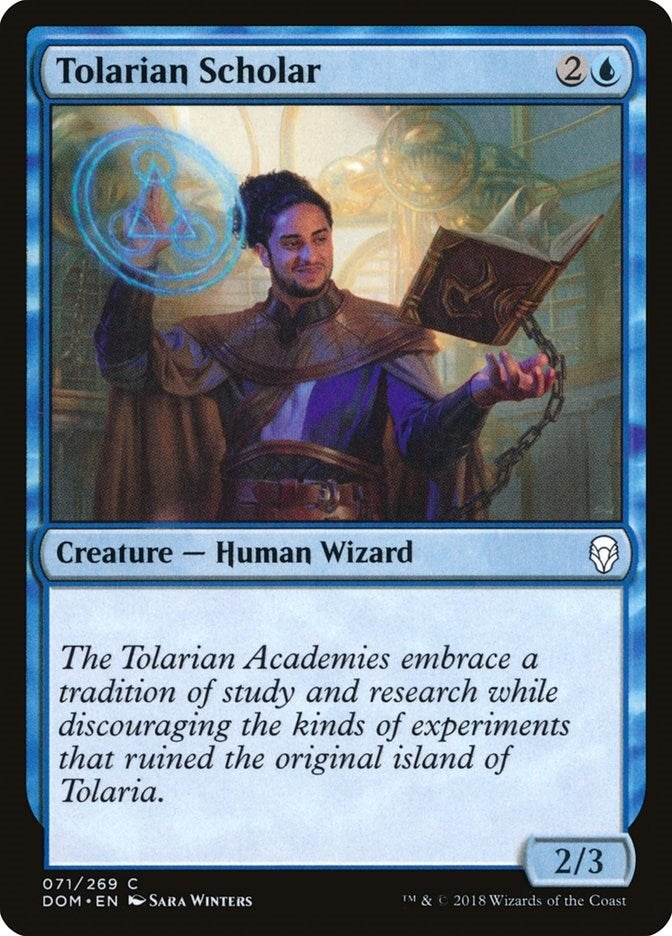 Image for Tolarian Scholar (71) [Dominaria] - Magic: The Gathering