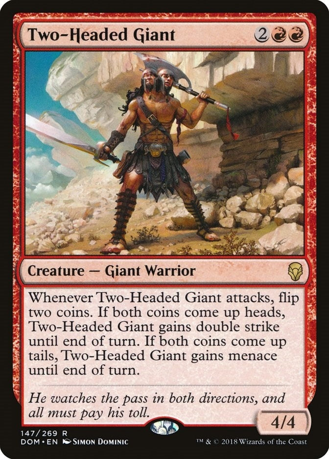 Image for Two-Headed Giant (147) [Dominaria] - Magic: The Gathering