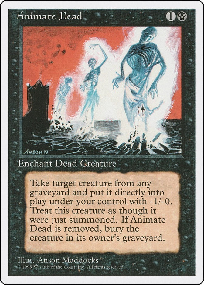 Image for Animate Dead (2) [Fourth Edition] - Magic: The Gathering