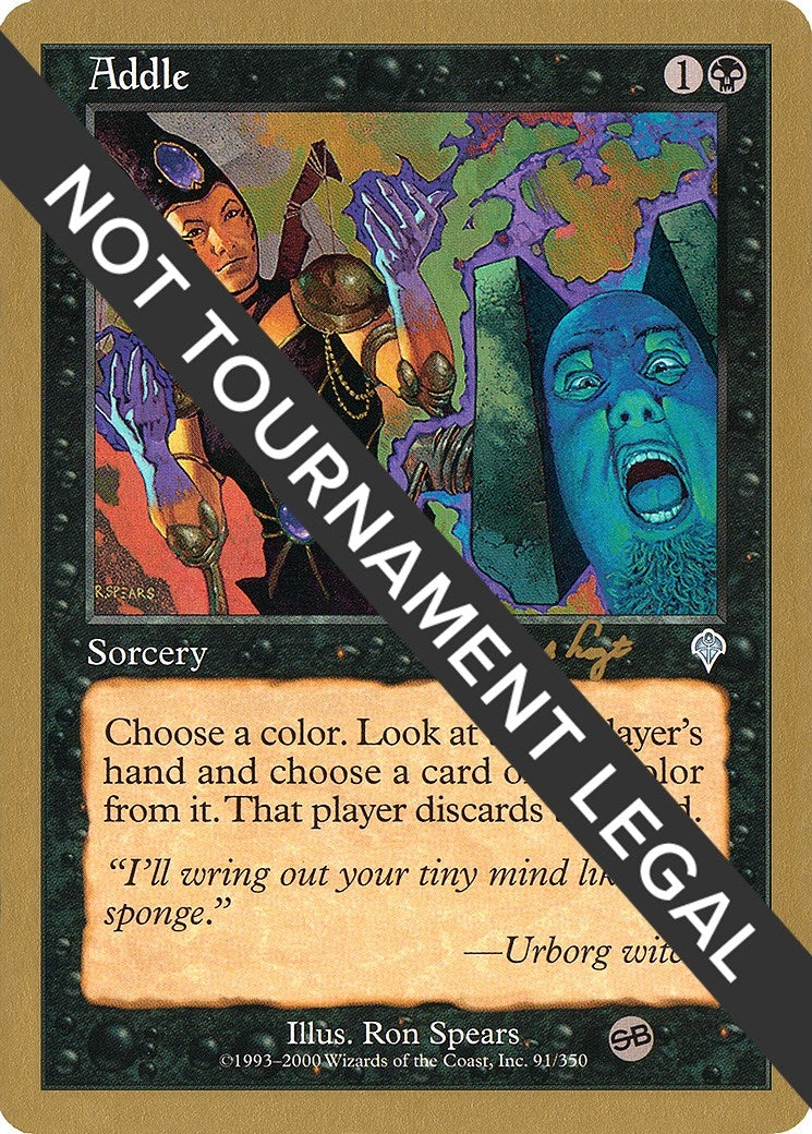 Image for Addle - 2001 Tom van de Logt (INV) (SB) [World Championship Decks] - Magic: The Gathering