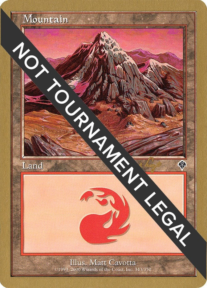 Image for Mountain (343) - 2001 Tom van de Logt (INV) [World Championship Decks] - Magic: The Gathering