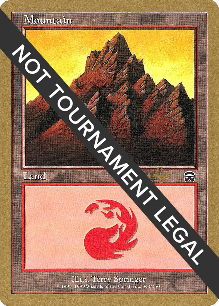 Image for Mountain (343) - 2001 Tom van de Logt (MMQ) [World Championship Decks] - Magic: The Gathering