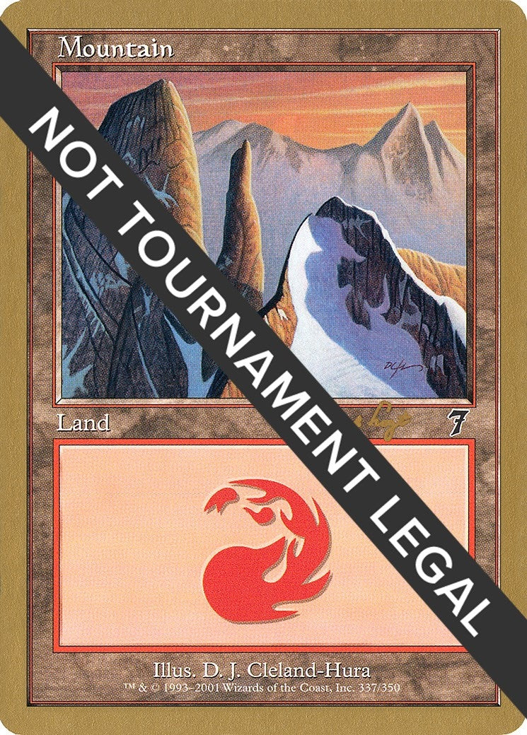 Image for Mountain (337) - 2001 Tom van de Logt (7ED) [World Championship Decks] - Magic: The Gathering