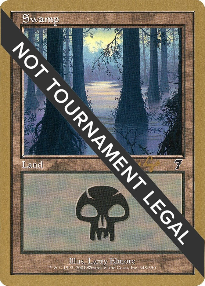 Image for Swamp (348) - 2001 Tom van de Logt (7ED) [World Championship Decks] - Magic: The Gathering