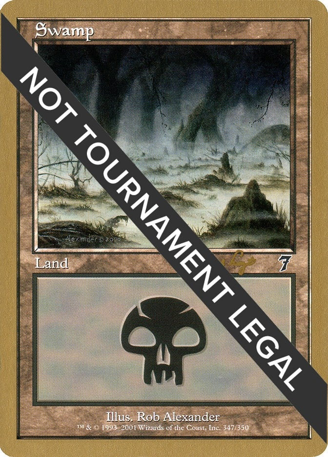 Image for Swamp (347) - 2001 Tom van de Logt (7ED) [World Championship Decks] - Magic: The Gathering