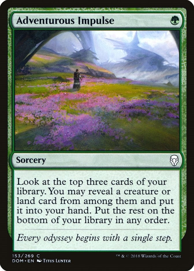 Image for Adventurous Impulse (153) [Dominaria] - Magic: The Gathering