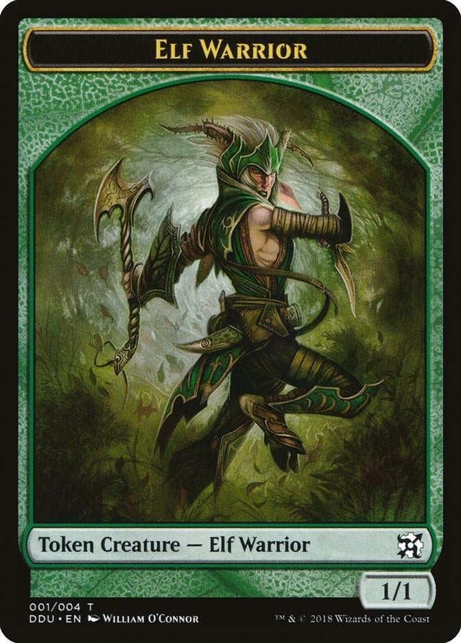 Image for Elf Warrior Token (1) [Elves vs. Inventors] - Magic: The Gathering
