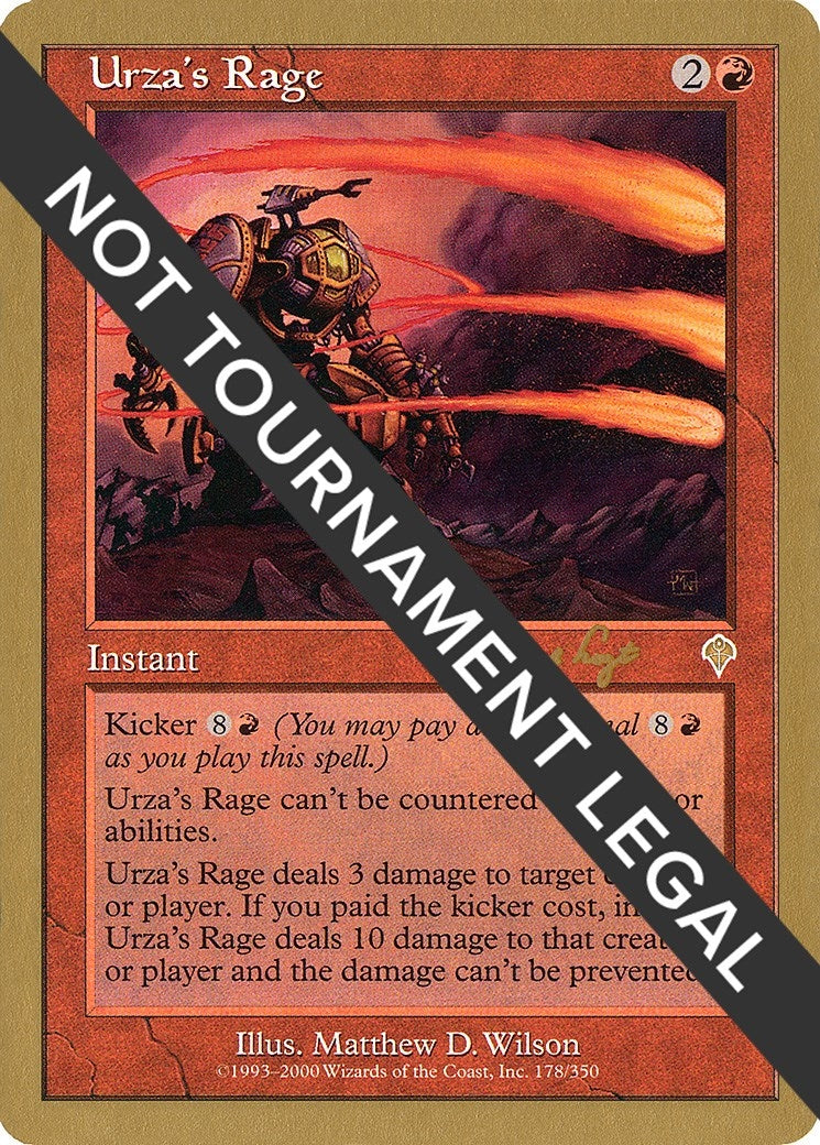 Image for Urza's Rage - 2001 Tom van de Logt (INV) [World Championship Decks] - Magic: The Gathering