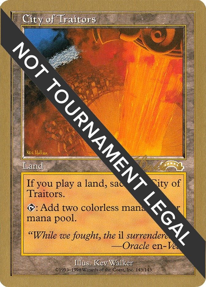 Image for City of Traitors - 1999 Kai Budde (EXO) [World Championship Decks] - Magic: The Gathering