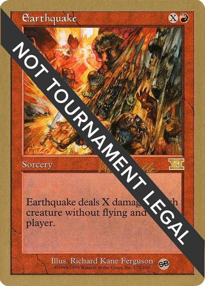 Image for Earthquake - 1999 Kai Budde (6ED) (SB) [World Championship Decks] - Magic: The Gathering