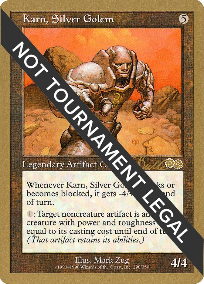 Image for Karn, Silver Golem - 1999 Kai Budde (USG) [World Championship Decks] - Magic: The Gathering