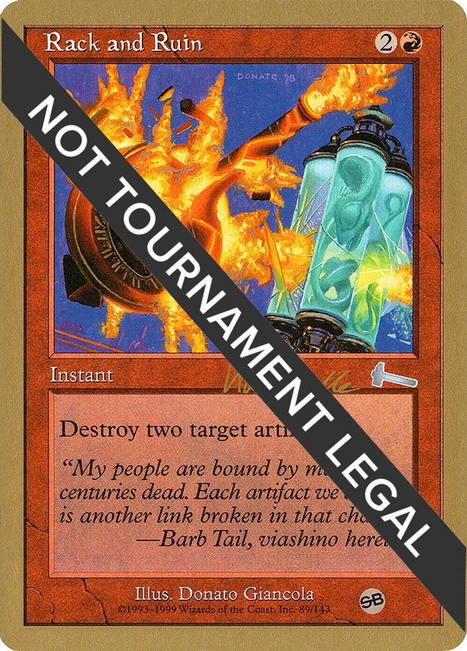 Image for Rack and Ruin - 1999 Kai Budde (ULG) (SB) [World Championship Decks] - Magic: The Gathering