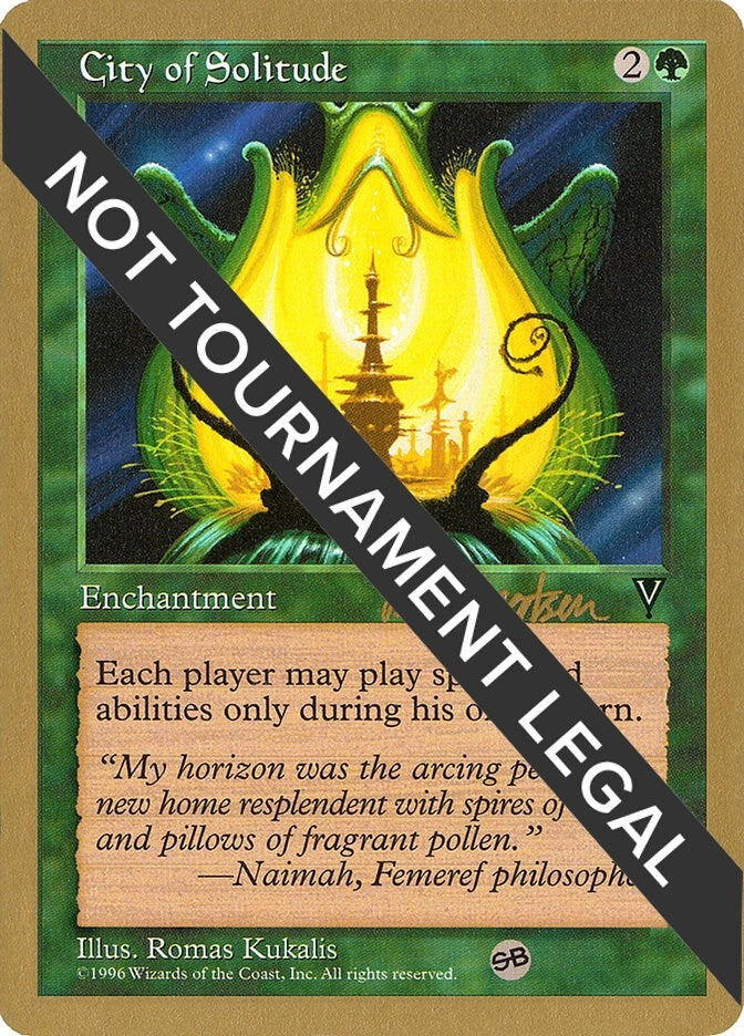 Image for City of Solitude - 1997 Svend Geertsen (VIS) (SB) [World Championship Decks] - Magic: The Gathering