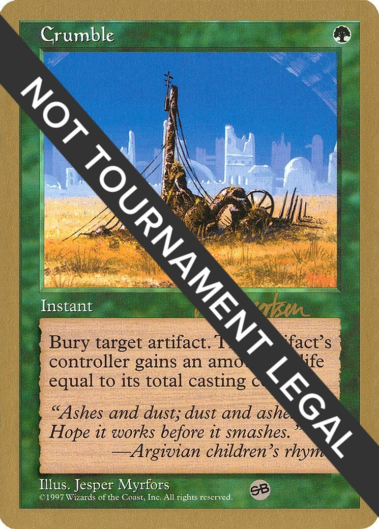 Image for Crumble - 1997 Svend Geertsen (5ED) (SB) [World Championship Decks] - Magic: The Gathering