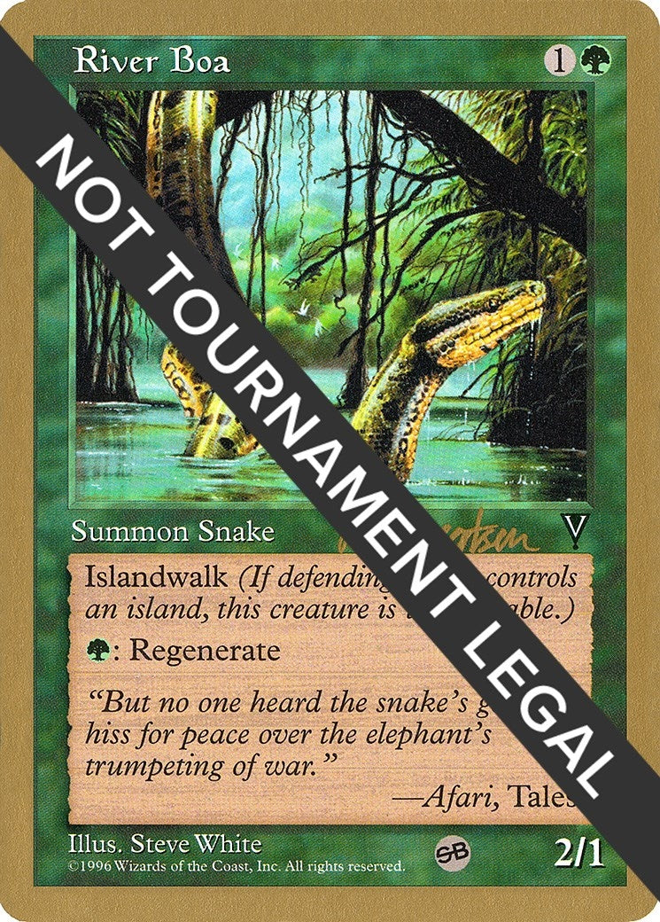 Image for River Boa - 1997 Svend Geertsen (VIS) (SB) [World Championship Decks] - Magic: The Gathering