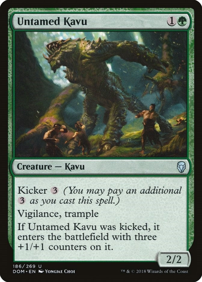 Image for Untamed Kavu (186) [Dominaria] - Magic: The Gathering