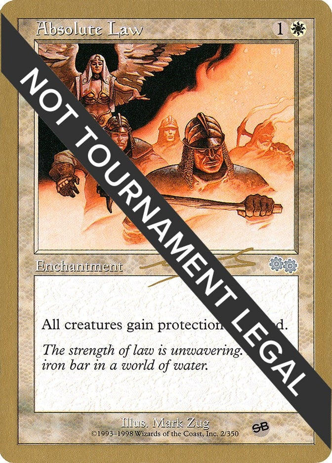 Image for Absolute Law - 2000 Nicolas Labarre (USG) (SB) [World Championship Decks] - Magic: The Gathering
