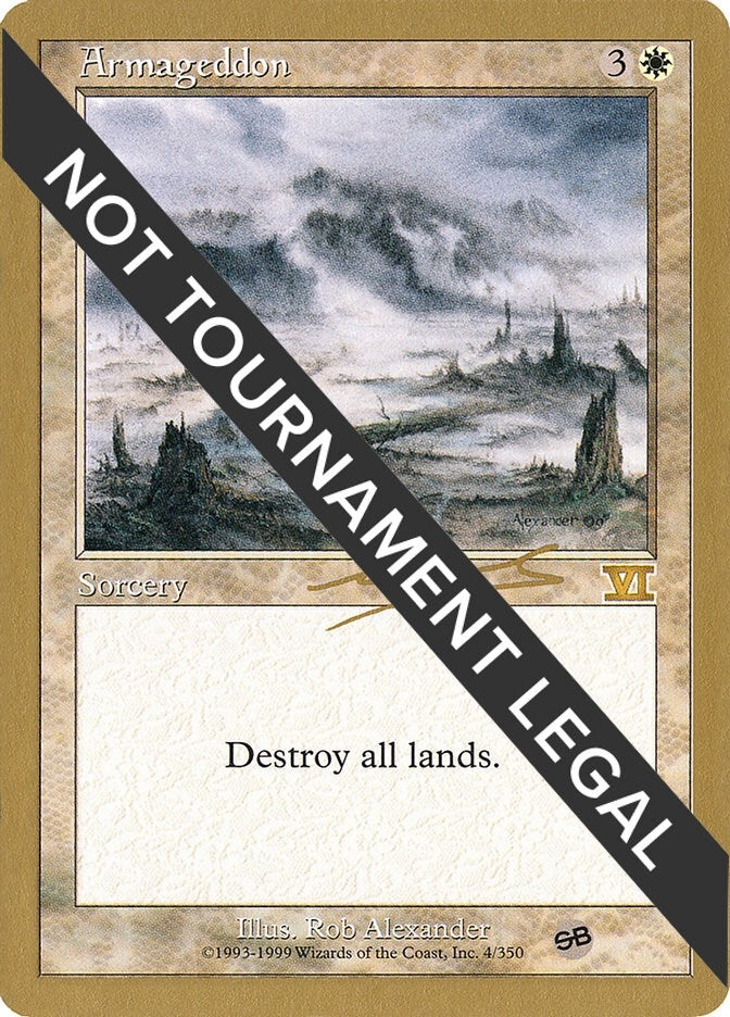 Image for Armageddon - 2000 Nicolas Labarre (6ED) (SB) [World Championship Decks] - Magic: The Gathering