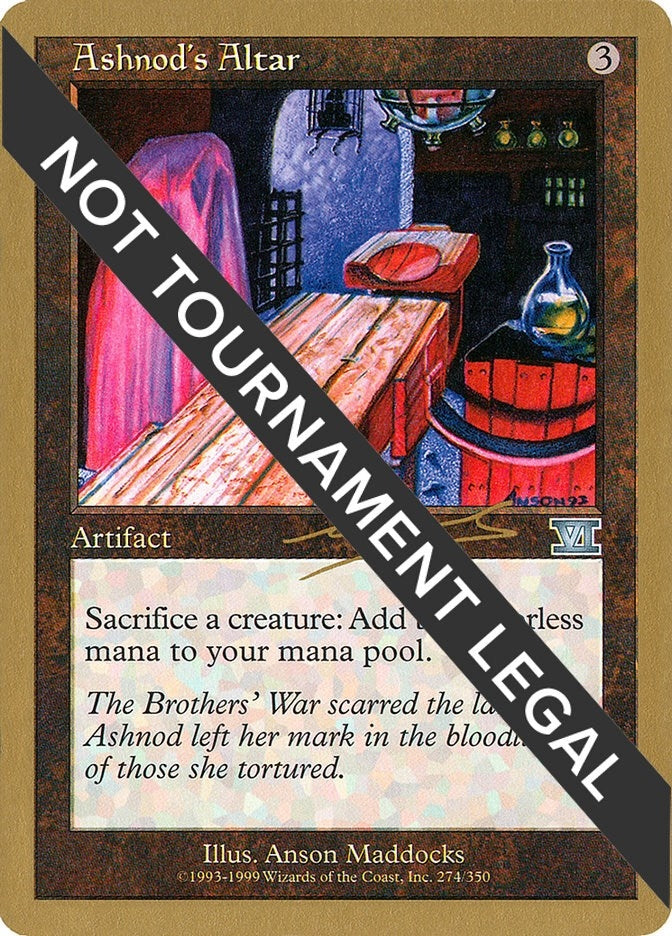 Image for Ashnod's Altar - 2000 Nicolas Labarre (6ED) [World Championship Decks] - Magic: The Gathering