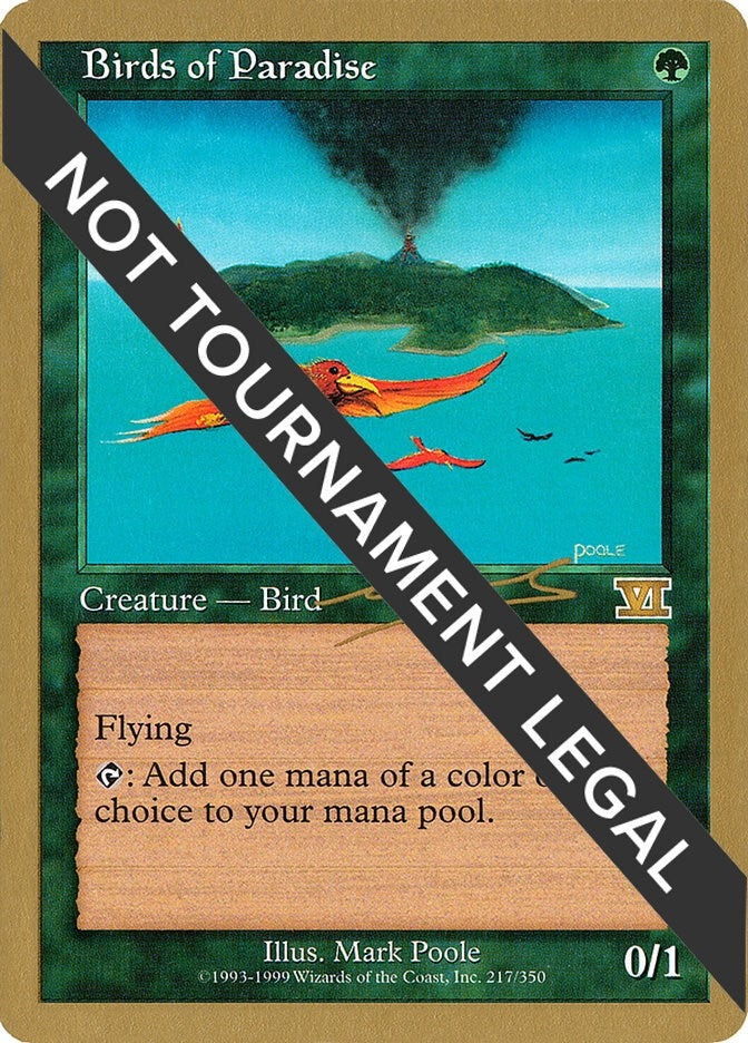 Image for Birds of Paradise - 2000 Nicolas Labarre (6ED) [World Championship Decks] - Magic: The Gathering