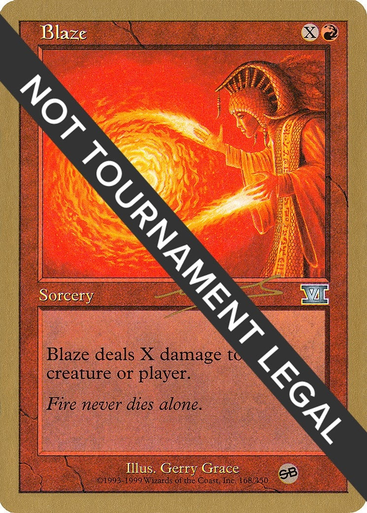 Image for Blaze - 2000 Nicolas Labarre (6ED) (SB) [World Championship Decks] - Magic: The Gathering