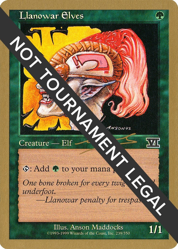 Image for Llanowar Elves - 2000 Nicolas Labarre (6ED) [World Championship Decks] - Magic: The Gathering
