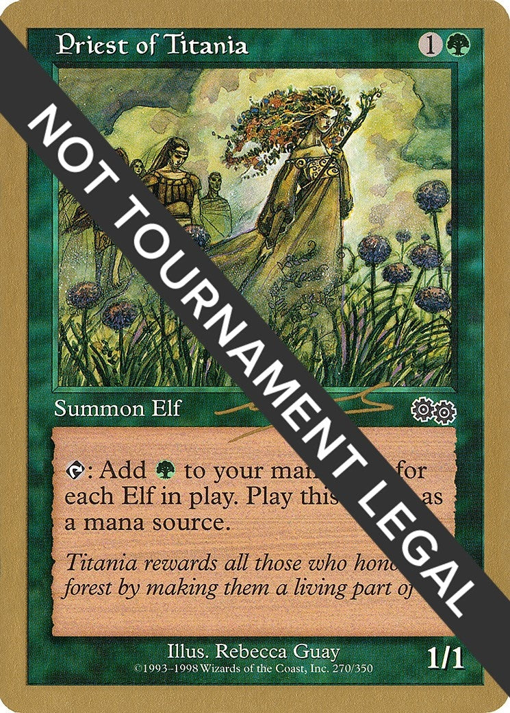 Image for Priest of Titania - 2000 Nicolas Labarre (USG) [World Championship Decks] - Magic: The Gathering