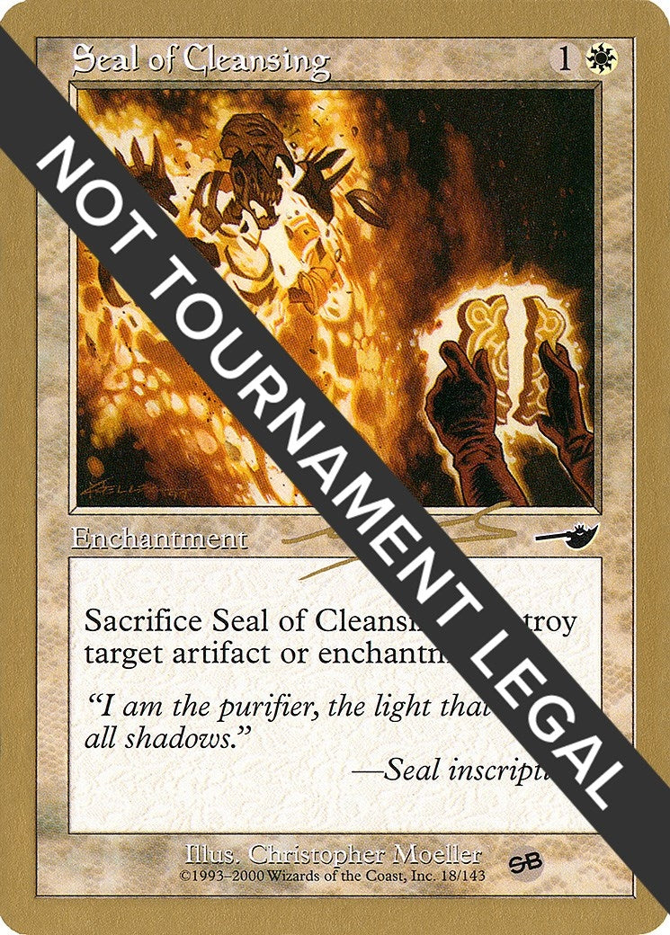 Image for Seal of Cleansing - 2000 Nicolas Labarre (NMS) (SB) [World Championship Decks] - Magic: The Gathering