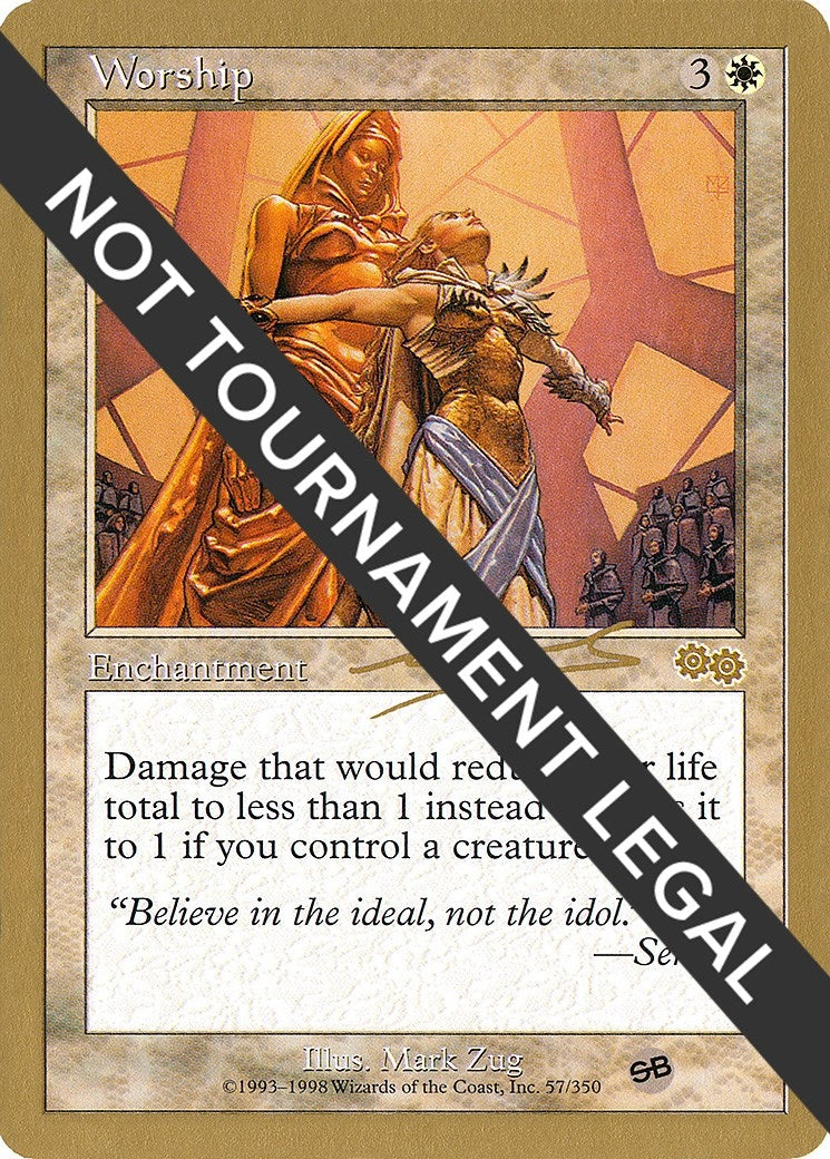 Image for Worship - 2000 Nicolas Labarre (USG) (SB) [World Championship Decks] - Magic: The Gathering