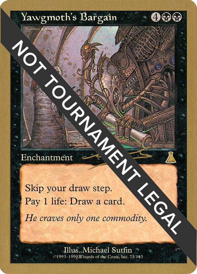 Image for Yawgmoth's Bargain - 2000 Nicolas Labarre (UDS) [World Championship Decks] - Magic: The Gathering