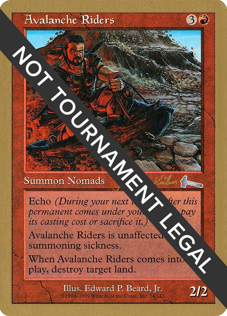 Image for Avalanche Riders - 2000 Janosch Kuhn (ULG) [World Championship Decks] - Magic: The Gathering