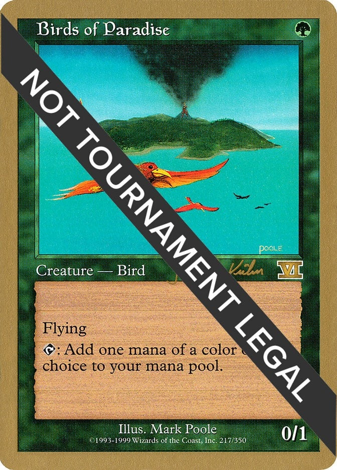 Image for Birds of Paradise - 2000 Janosch Kuhn (6ED) [World Championship Decks] - Magic: The Gathering