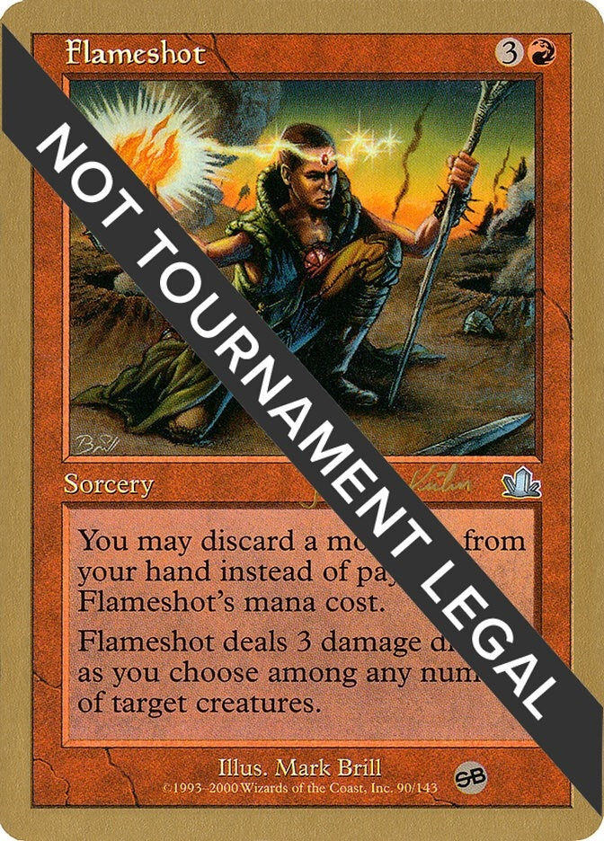 Image for Flameshot - 2000 Janosch Kuhn (PCY) (SB) [World Championship Decks] - Magic: The Gathering