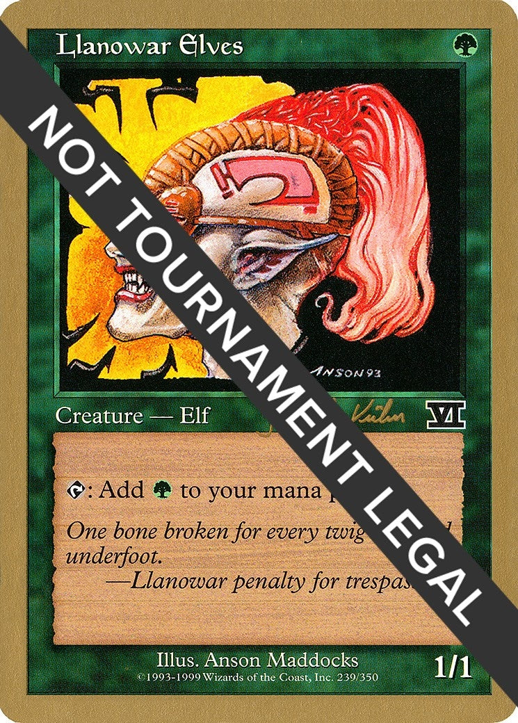 Image for Llanowar Elves - 2000 Janosch Kuhn (6ED) [World Championship Decks] - Magic: The Gathering